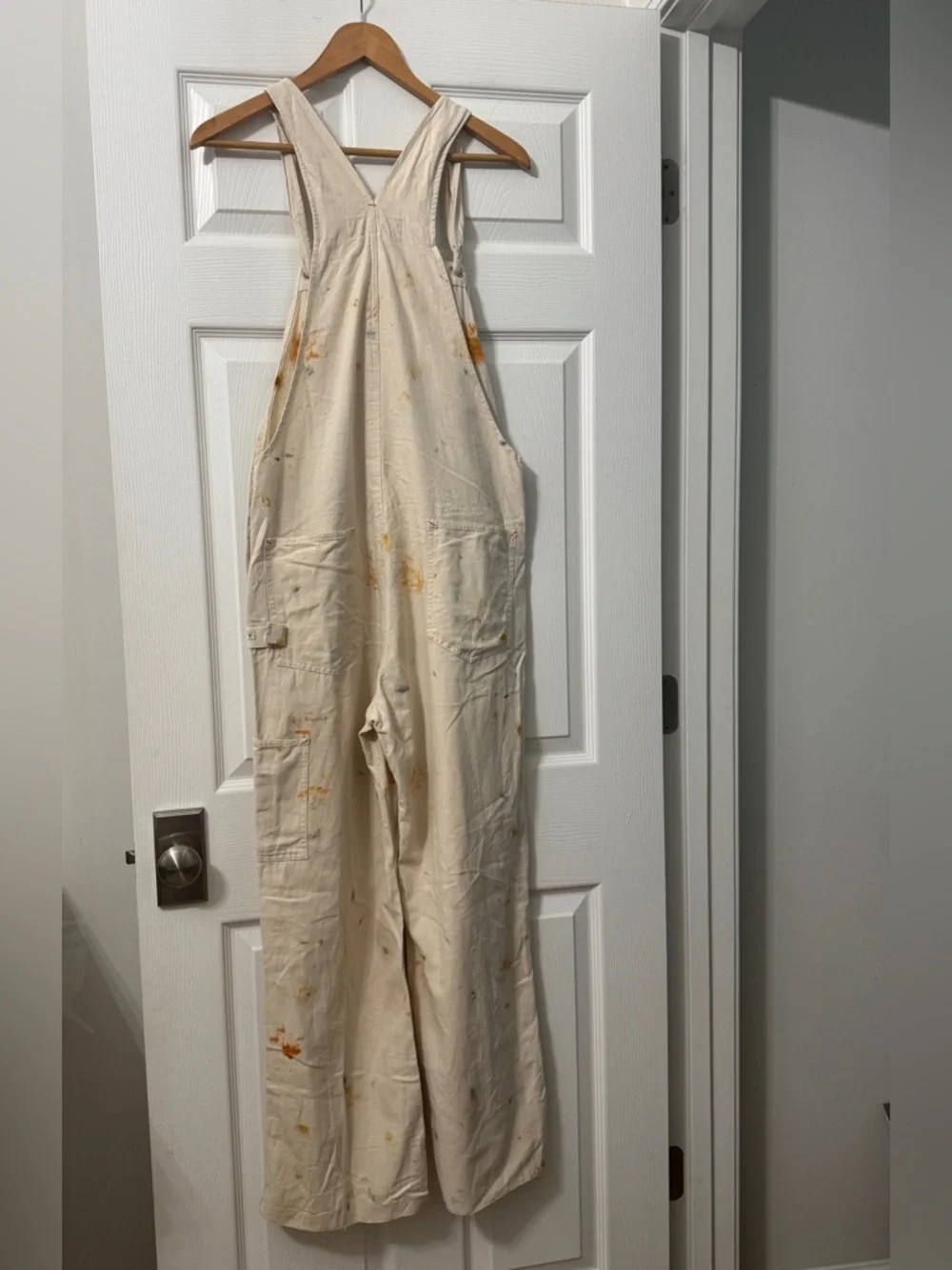 Anthropologie Flower Power Cotton Canvas Overalls - Picture 7 of 9